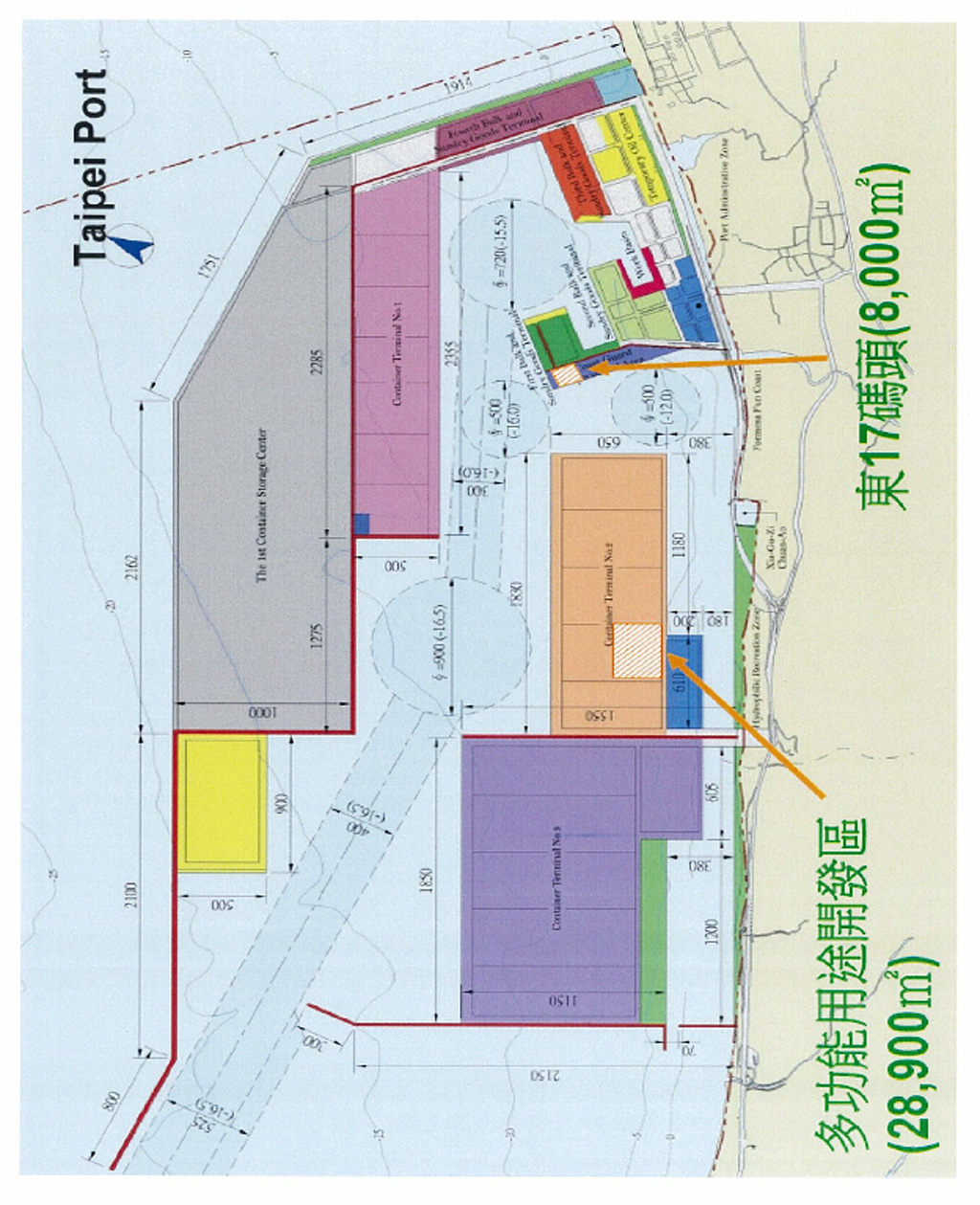 Century inro And steel industrial Co,Ltd-Taipei Harbor平面圖